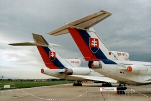 A szlovák kormány Tu-154M és Jak-40 gépei
