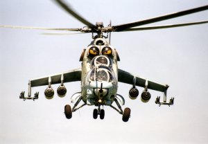 Látványos festést viseltek az egység Mi-24D-jei