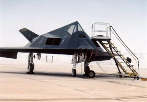 F-117A in the flightline
